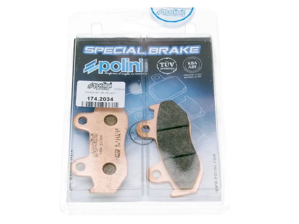 Alleen Vandaag Remblokken Polini Sinter voor Honda NES SES PES/PS SH CH 125/150 4T