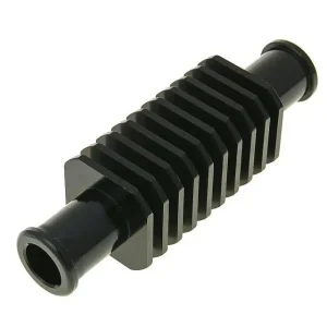 Fabrieksprijs DurchlaufRadiateur / MiniRadiateur Aluminium zwart (30x103mm) 17mm Slangaansluiting