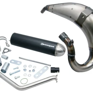 Veilige Betaling Uitlaat Tecnigas E-NOX Steel voor Rieju MRX RR SMX Spike2, MH Furia, Peugeot XP6
