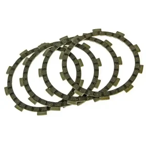 Koppelingsplaten Set 4-Reibscheiben-Koppeling voor Minarelli AM, Generic, KSR-Moto, Keeway, Motobi, Ride, CPI, 1E40MA, 1E40MB Direct Verzonden
