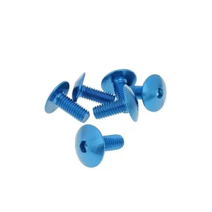Tijdelijk Beschikbaar Schroevenset 6 Stuks Kap blauw - M6x15
