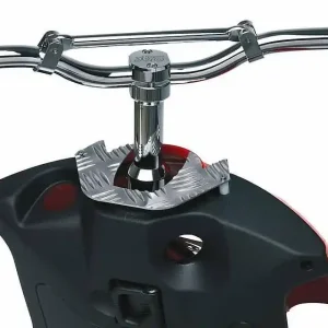 Handlebar Cover Checkered Aluminium For Piaggio NRG Power Nieuw