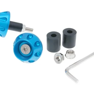 Betaalbaar Stuuruiteinde Trillingsdemper Flat 13,5 / 17,5mm - blauw