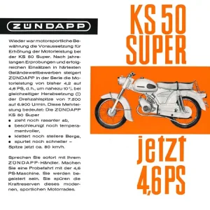 Snelle Levering Prospekt KS50 voor Zündapp Super
