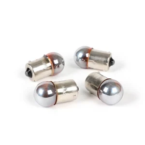 Birnen BA15s (Stifte recht) 12V 10W Set van 4 stuks Orange zilvern Must-Have