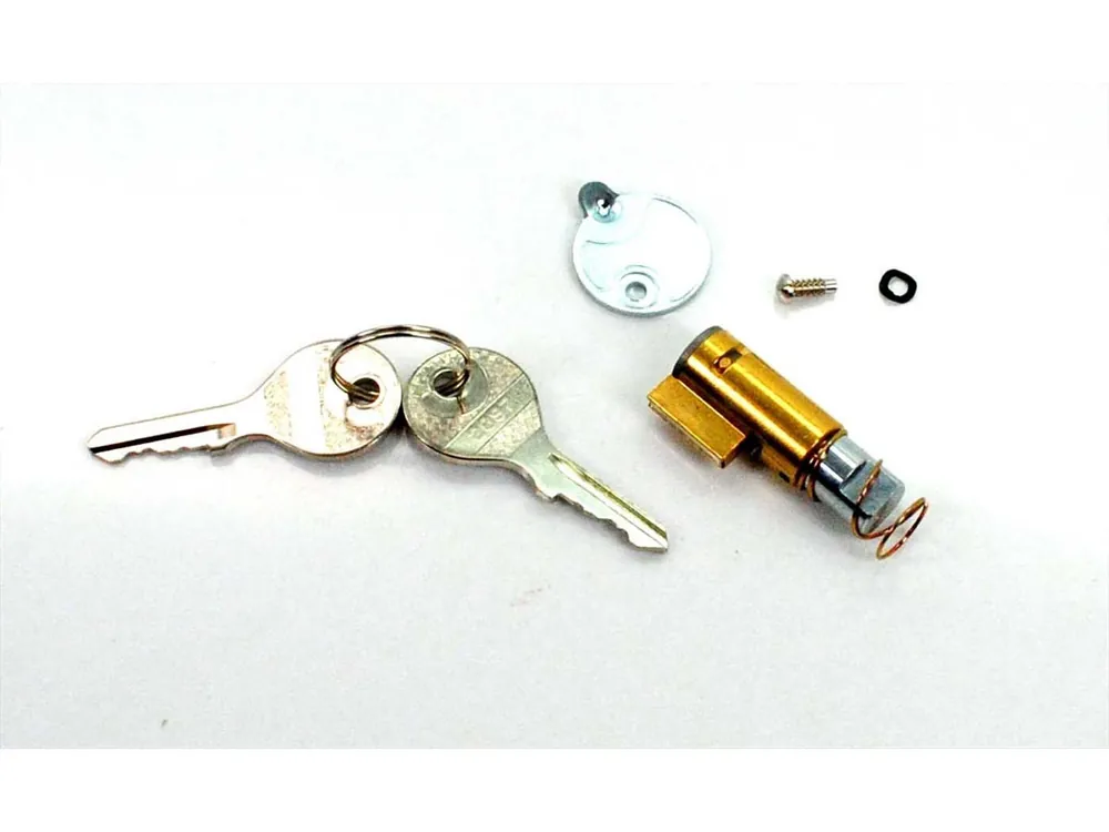 LenkSlot Messing 12mm met 2 Schlüsseln voor Zündapp CS, CX, ZD, KS, C, GTS, Piaggio Vespa Ape TM P 50, 90, DN 200, DS ET 3 125, Iris Primavera 75, KTM Bora Comet, EXC 250, 300, 450, 525, Six Days, SMC 660, SXC 625, Mobylette Brommer Brommer, Hercules Prim Nieuw