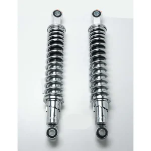 Schokbreker Chroom 335mm 5-fach verstelbaar 10mm/12mm Befestigungslöcher voor Zündapp GTS, C 50 Sport, KS, Hercules, Kreidler, Puch Brommer, Brommer Gecertificeerd