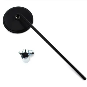 Spiegel bumm Mattzwart 110mm met Klem 22mm voor Zündapp, Kreidler, Hercules, Miele, DKW, NSU, Horex, Puch, Gritzner Veilige Betaling