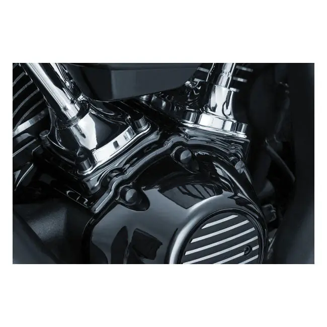 Beperkt Aanbod Kuryakyn Kool Kaps Motorkit HD 84-21 Black / Softail 18-21 & Touring 17-21