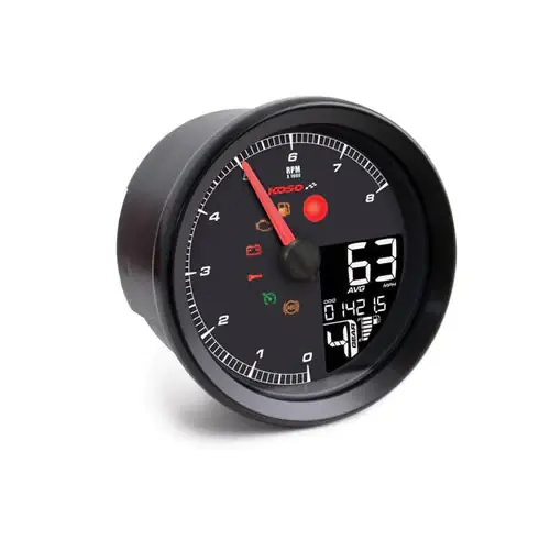 Koso HD-01-04 Snelheidsmeter / Toerenteller 95mm voor Harley 04-11 Dyna (without CAN-bus) / Black Aanbieding