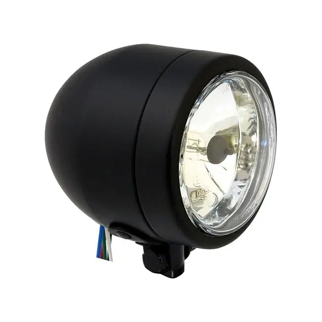 Tijdelijk Beschikbaar Motorfiets koplamp 4" H4 Black