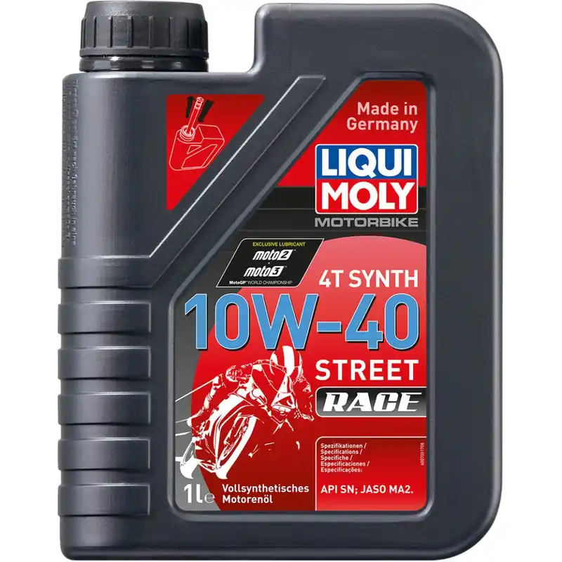 Op = Op Liqui Moly Motorolie Synthetisch 4T 10W-40 Street Race 1L