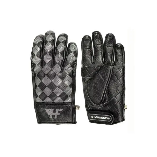 Holy Freedom Bullit 2021 Motorhandschoenen Black/Gray / S - 8 Populair