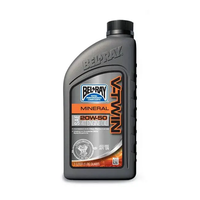 Merkproduct Bel-Ray V-Twin Motorolie Mineraal 20W-50 1L