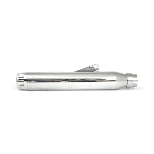 Koop Online Highway Hawk Rage Universele Slip-On Motorfiets Geluiddemper Chrome / Chrome