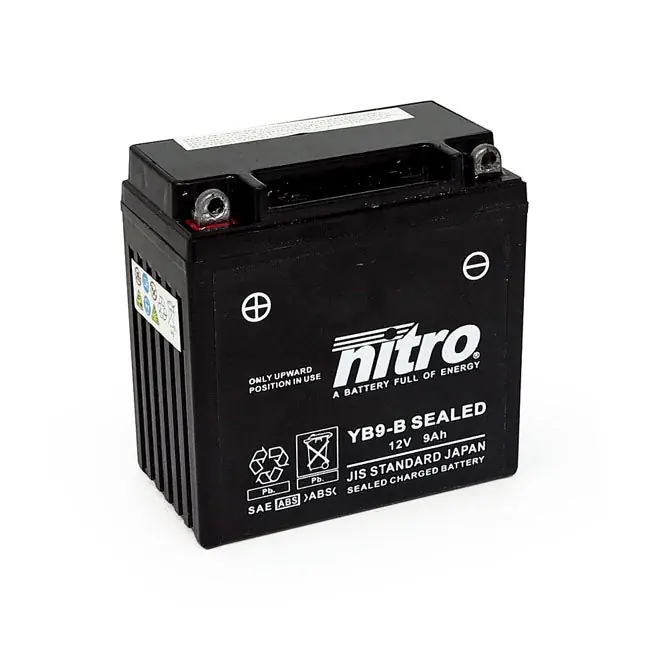 Nitro verzegelde YB9-B AGM motorfietsaccu 9Ah Betaalbaar