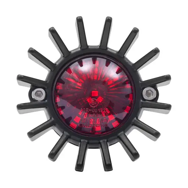 Weekendaanbieding Motone Big Fin LED Motorfiets Achterlicht Zonder Bevestiging Black