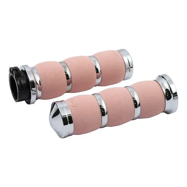 Avon motorfietshandvatten met luchtkussentjes HD Chrome/Pink Betrouwbaar