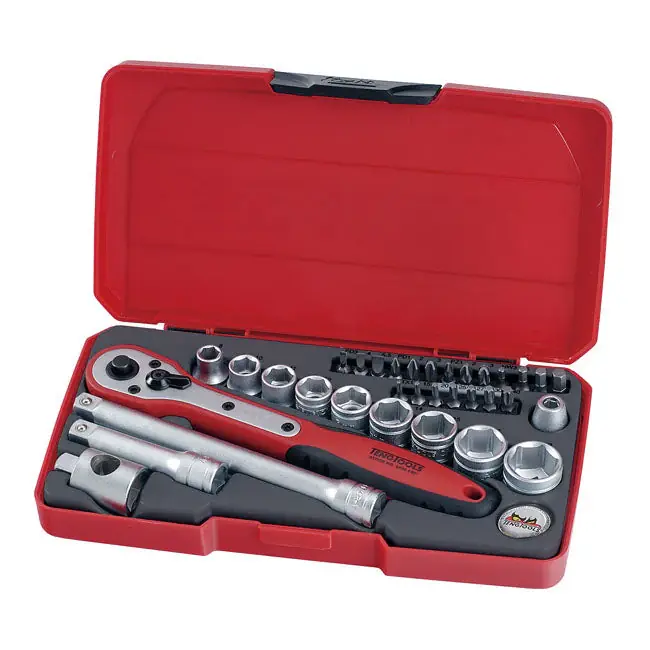 Uitverkoop Teng Gereedschap Dopsleutelset 34-delig metrische maten