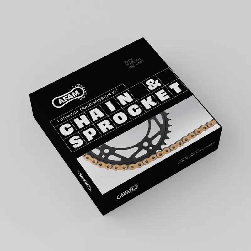 Hete Deal Afam ketting- en tandwielenset voor aprilia 1200 Caponord 13-16 (525 XHR3-G Chain. 112 links. 42T/17T)