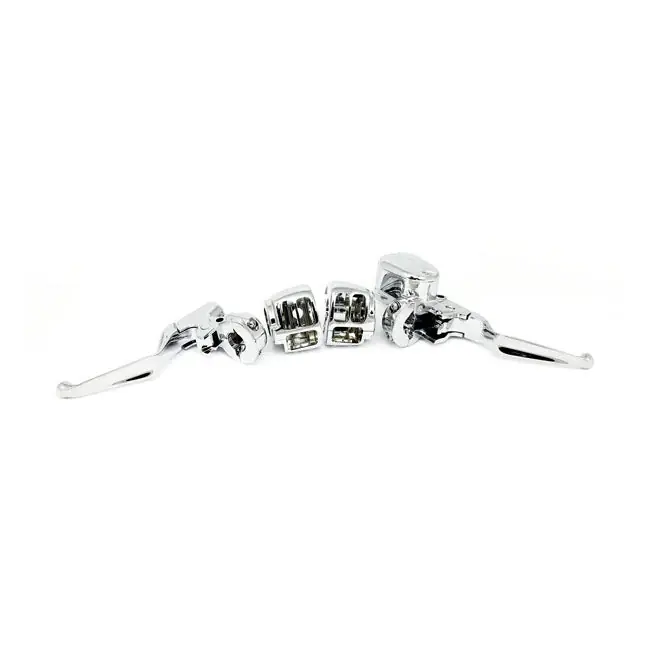 Alleen Vandaag OEM-stijl stuurbedieningskit voor Harley 82-83 Big Twin with dual disc. 3/4" bore / Chrome