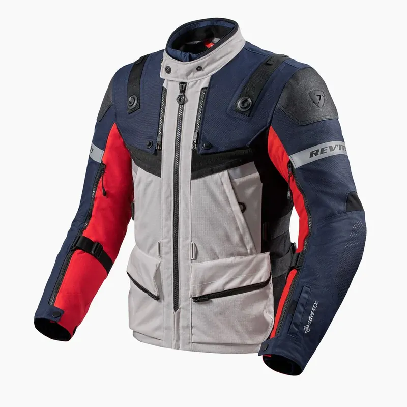 Bestel Nu REV'IT! Defender 3 GTX Motorjack Red/Blue / S