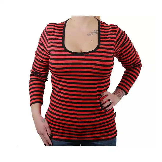 Rusty Pistons Mesa Dames Longsleeve Red/Black / XS Favoriet