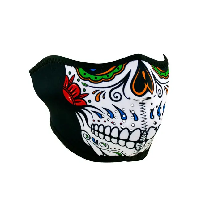 Zanheadgear Halfgelaatsmasker Neopreen Muerte Schedel Laatste Versie