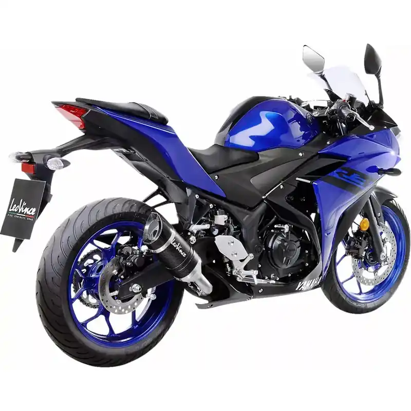 Finale Uitverkoop LeoVince LV Pro Slip-On Geluiddemper voor Yamaha 18-20 MT-03 (Carbon muffler) (ECE-approved) (14258E)