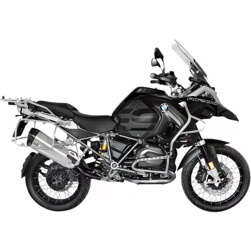 LeoVince LV-12 Slip-On Geluiddemper voor BMW 17-18 R 1200 GS / Adventure (Stainless steel muffler) (Fits with OEM saddlebags & center stand) (ECE-approved) (15301) Dagaanbieding