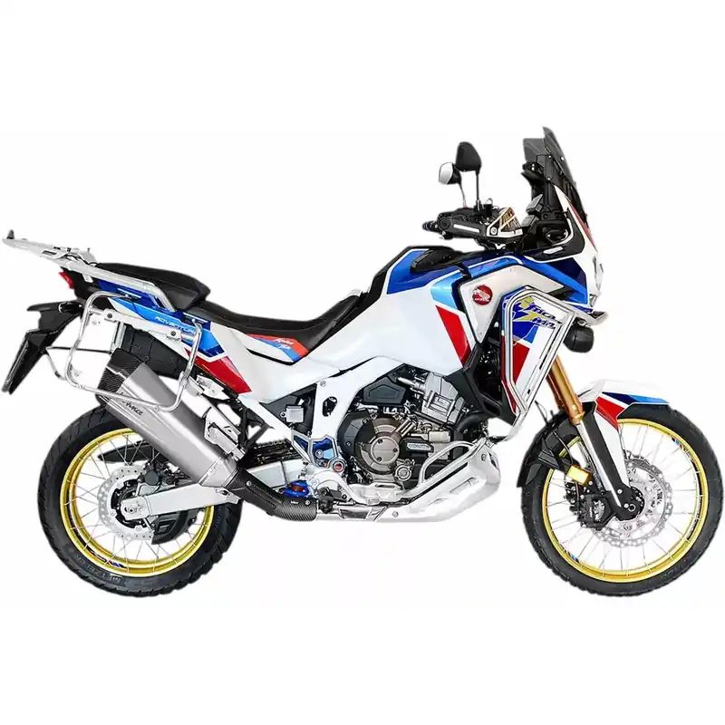 LeoVince LV-12 Slip-On Geluiddemper voor Honda 20-24 CRF 1100 L Africa Twin / Adventure Sport (Stainless steel muffler) (Fits with OEM saddlebags) (ECE-approved) (15302) Betrouwbaar