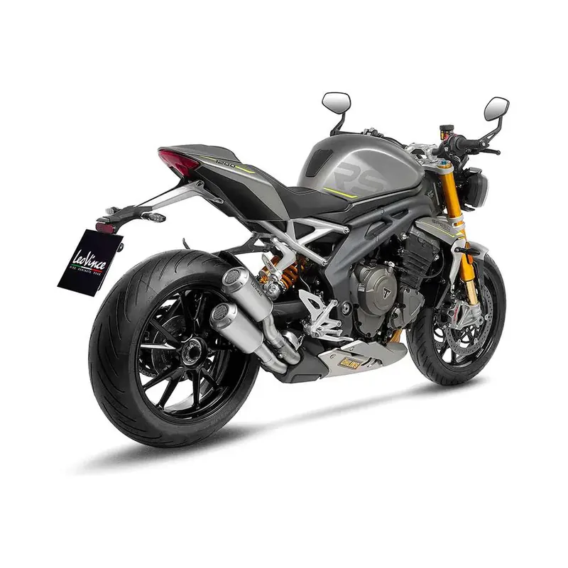 LeoVince LV-10 Slip-On Geluiddemper voor Triumph 21-24 Speed Triple 1200 RR / RS (Dual stainless steel muffler) (ECE-approved) (15247) Koop Vandaag