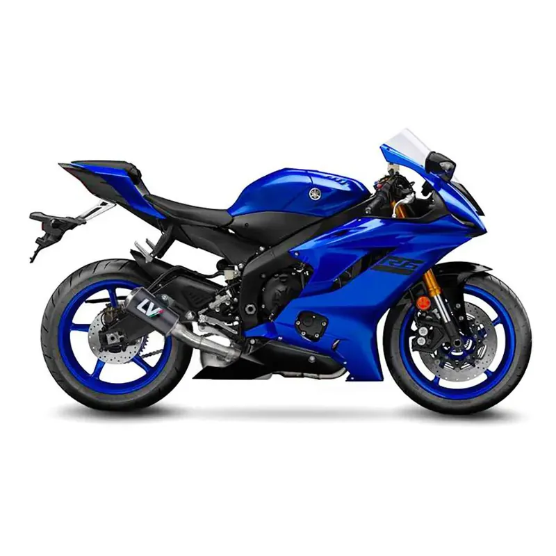 Beperkte Voorraad LeoVince LV-10 Slip-On Geluiddemper voor Yamaha 06-21 YZF-R6 (Carbon muffler) (Race Only) (15215C)