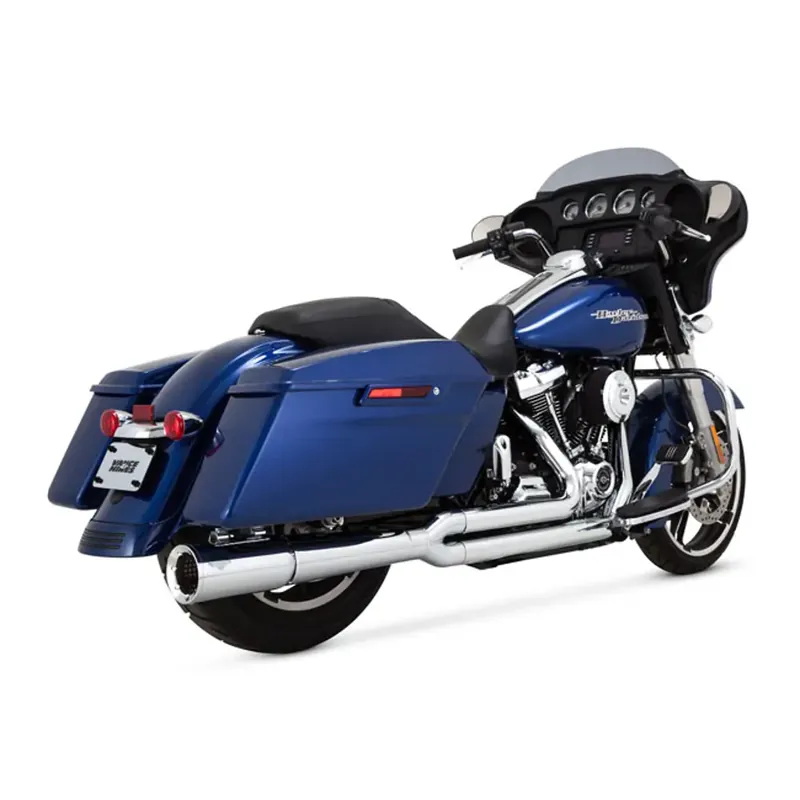Koop Online Vance & Hines 2-into-1 Pro Pipe-uitlaat voor Harley 17-24 Touring (excl. 2024 FLHX / FLTRX & 23-24 CVO) / Chrome