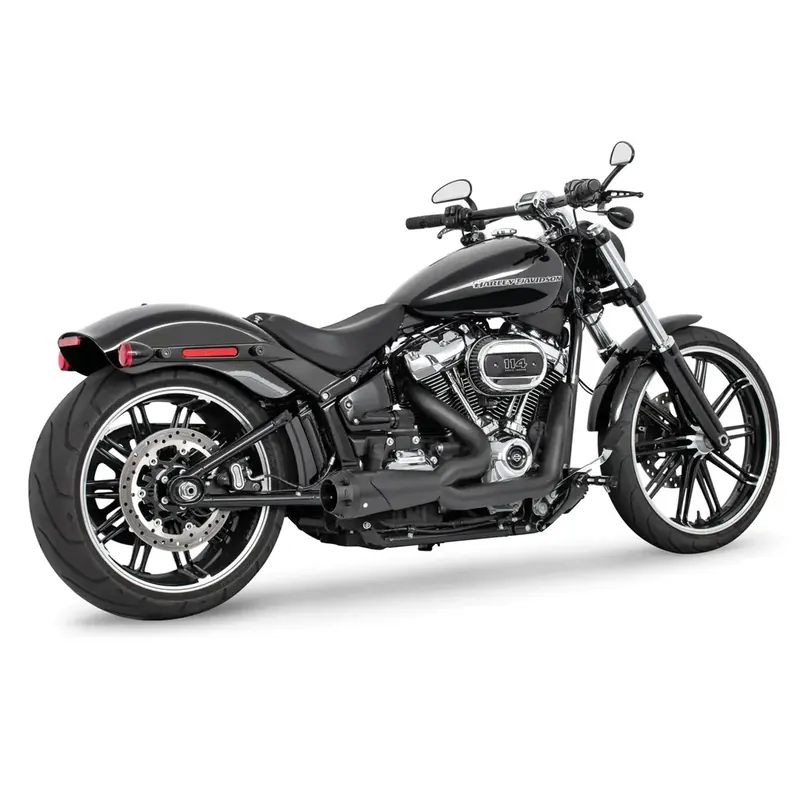 Freedom Performance Shorty American Outlaw 2-into-1 uitlaat voor Harley 18-25 Softail (read note) / Black / Black Premium