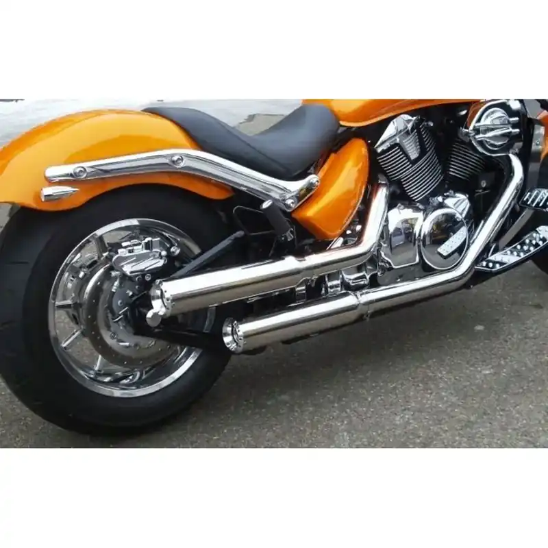 Miller Cubana Euro 3 Uitlaatsysteem voor Suzuki 08-16 VLR 1800 / C 1800 R / Polished / Straight Polished Superprijs