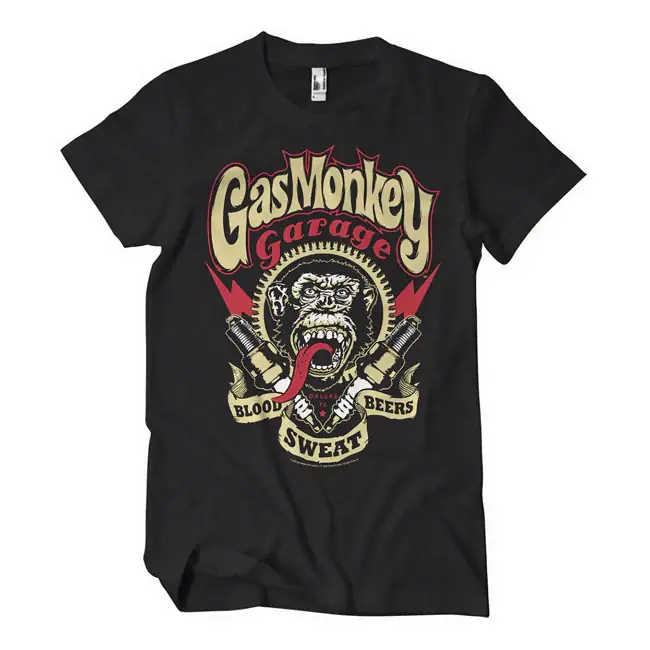 Gas Monkey Garage Bougies T-Shirt S Aanbieding