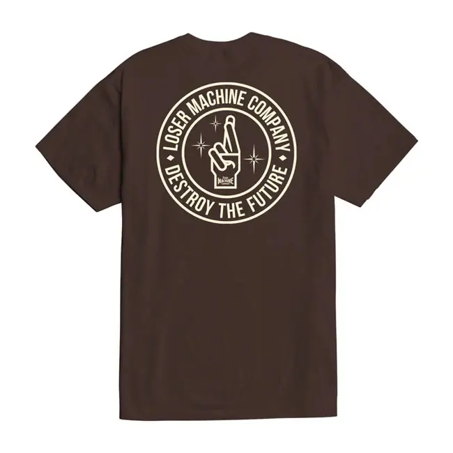 Loser Machine T-shirt samenkomen Brown / S Dagaanbieding