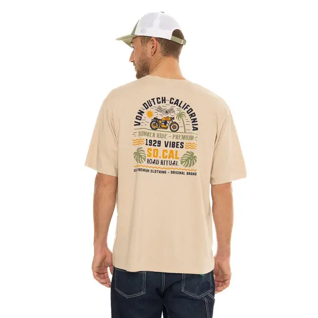 Bestel Nu Von Dutch Vibes T-Shirt Beige / S