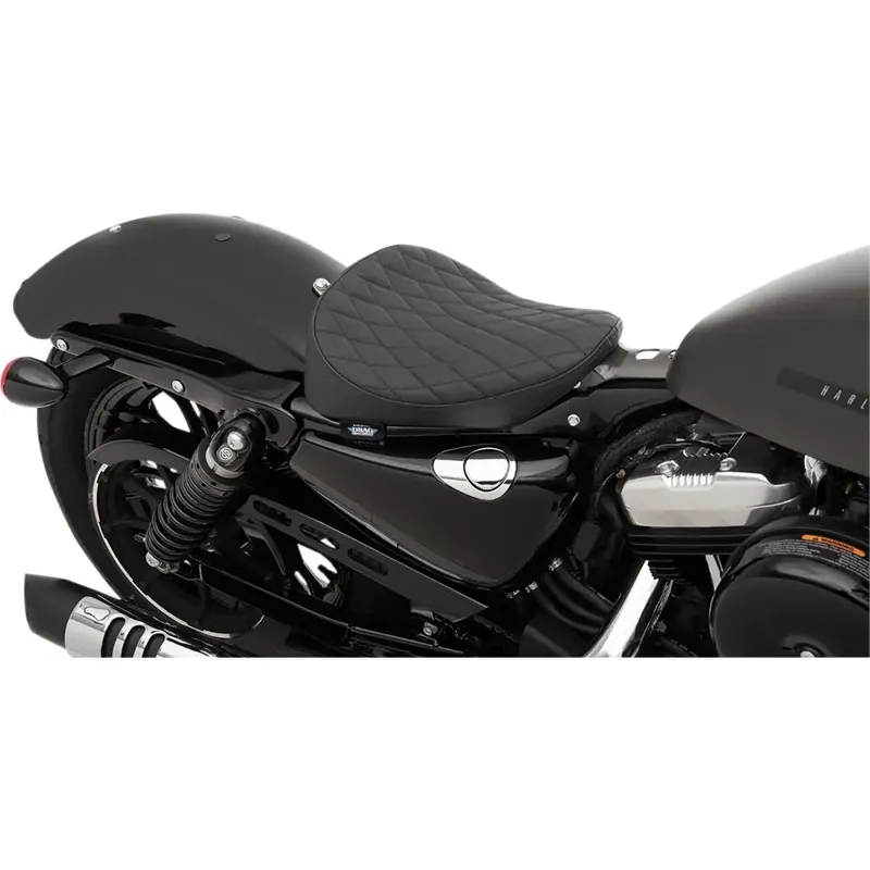 Drag Specialties Bobber solo-zadel voor Harley 10-22 XL Sportster / Diamond Black Actieprijs