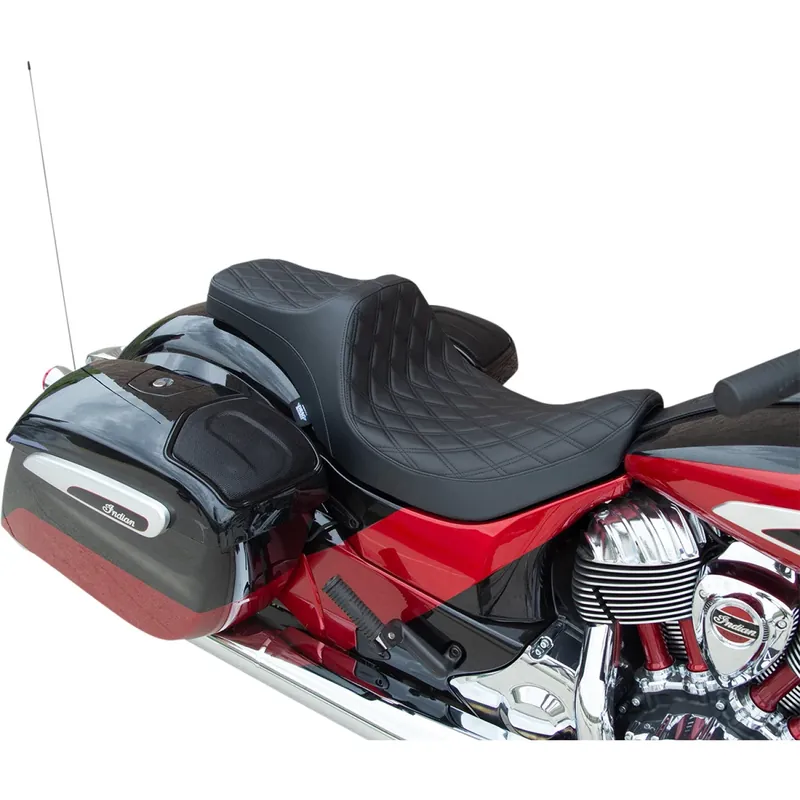 Favoriet Drag Specialties Predator III-zitting voor Indian 14-24 Chief Classic / Vintage / Dark Horse / Diamond Black