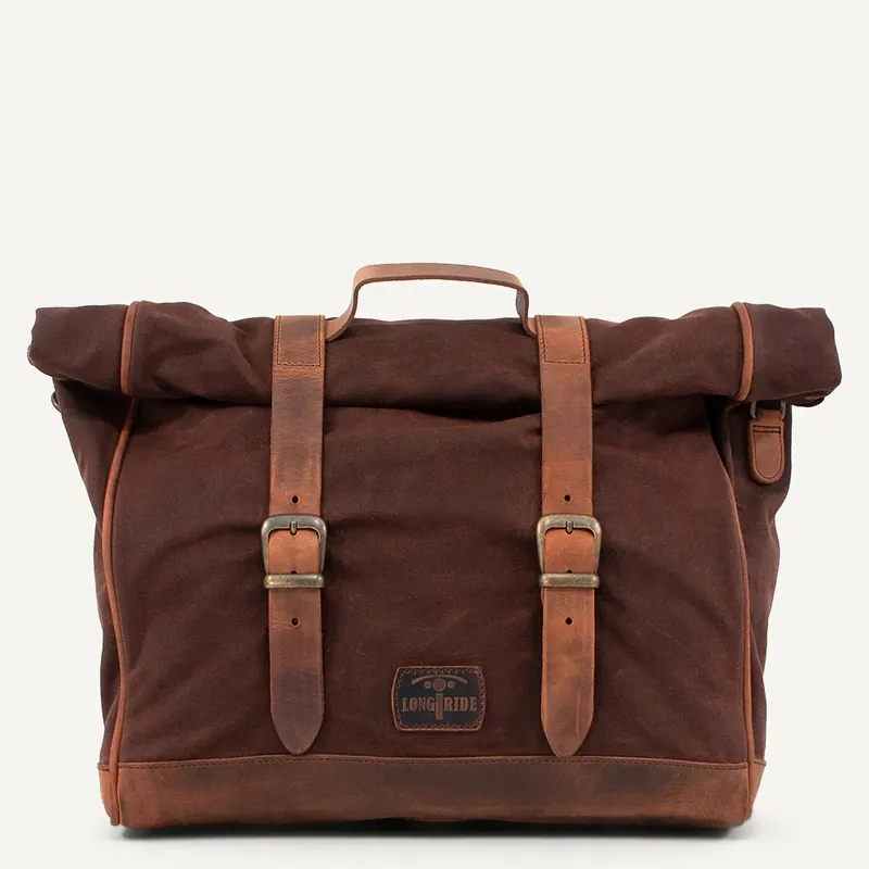 Beperkte Voorraad Longride Super Patriot Roll Top 20L universele motorfietstas Brown