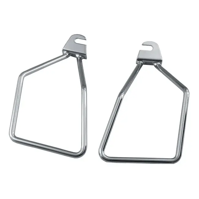 Exclusieve Aanbieding MCS Eenvoudig te monteren/demonteren chromen zadeltasbevestigingsset voor Harley 86-17 Softail (excl. Fat Boy with stock style exhaust)