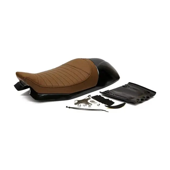 C-Racer Bonneville Cafe Racer-zadel voor Triumph 08-16 Bonneville T100 / Brown Speciale Aanbieding