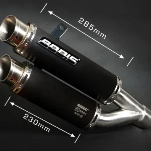 Veilige Betaling Bodis uitlaat Honda CB1000R 2008-2015 GPX2 RVS Zwart