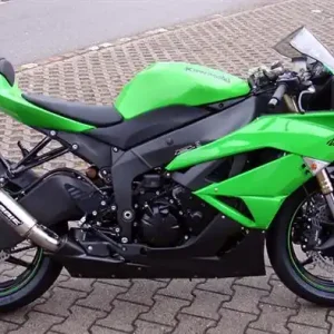 Korting Bodis uitlaat Kawasaki ZX6R 2009-2012 compleet systeem GP1 titanium